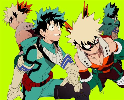 Boku No Hero Academia Bakugou Katsuki Midoriya Izuku Katsudeku