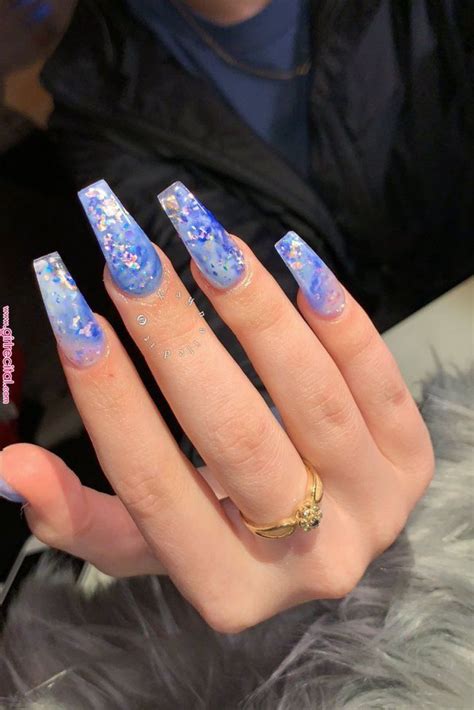 ⭐️follow Me For More Like This Talayah⭐️ Blue Acrylic Nails Long