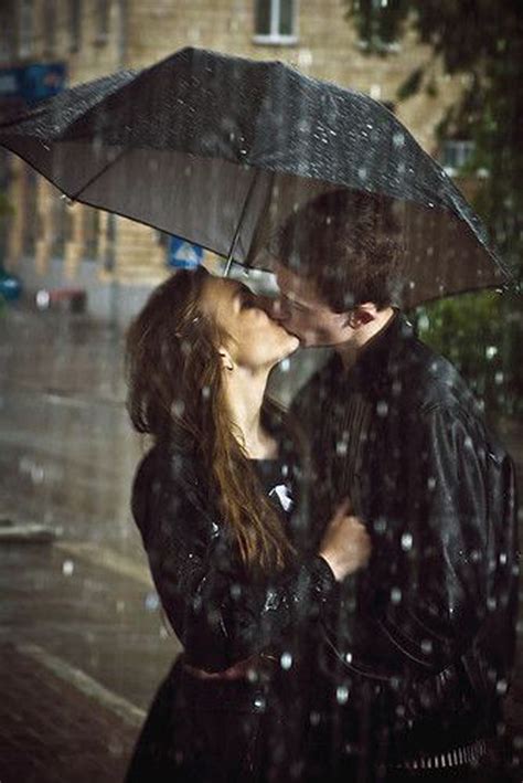 Sweet Couples In Rain
