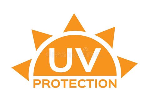 Uv Protection Logo And Icon 6 Uv Sets Stock Vector Illustration Of