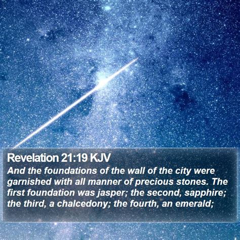 Revelation 2119 Kjv And The Foundations Of The Wall Of The City Were