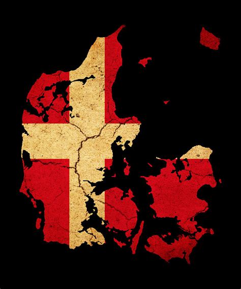 The size l corresponds rather to use on a. Denmark grunge map outline with flag Photograph by Matthew ...