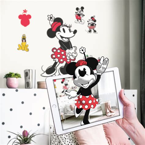 Wall Palz Disney Retro Minnie Mouse Wall Decal Minnie Mouse Wall