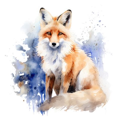 Fox Clipart Watercolor 10 High Quality  Scrapbooking Etsy