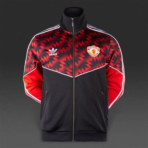 La mode pour hommes, en direct d'australie! adidas Originals Manchester United Tracktop - Mens Clothing - Black