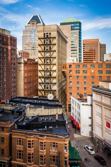 View Of Buildings In Downtown Baltimore Maryland Editorial