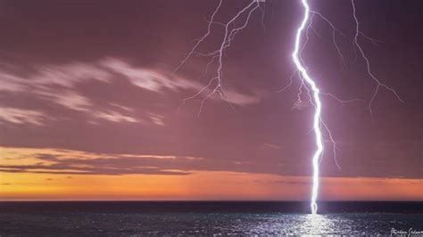 Spectacular Lightning Storm Strikes Adelaide In Southern Australia On