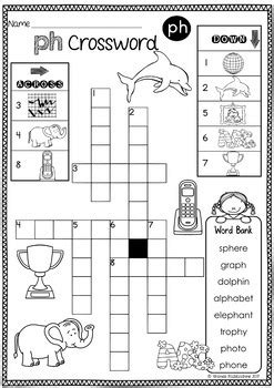 Digraphs: PH Worksheets ~ NO PREP Printables by Rhonda Baldacchino