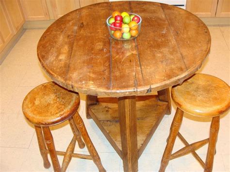 This beautiful, handmade, solid butcher wood and steel tube breakfast nook table is one of our beech table will included rustic pine chairs. i love our rustic lil island/breakfast nook for kitchen ...