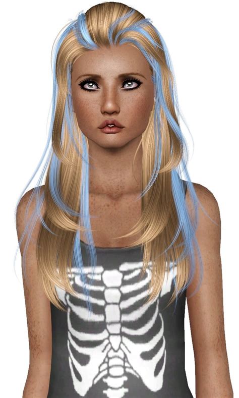 Newsea`s Sakura Drops Streaked Hairstyle Retextured By Plumb Bombs For