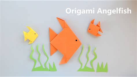 WoW, Easy Origami Angelfish for little kids--step by step ...
