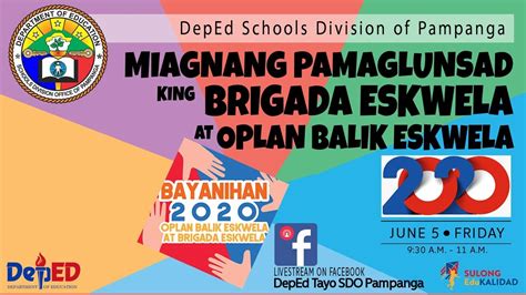 Part 1 Bcles Brigada Eskwela Oplan Balik Eskwela 2020 School Based