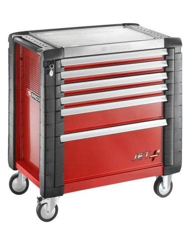 Empêche l'ouverture simultanée des tiroirs pour éviter tout risque de basculement. Servantes JET+ 6 tiroirs - 4 modules par tiroir - JET.6M4 ...