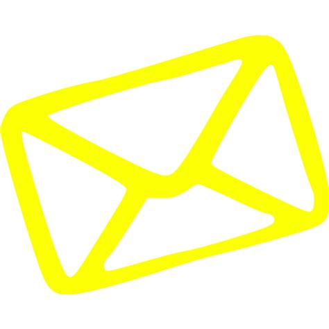 Yellow Email 2 Icon Free Yellow Email Icons