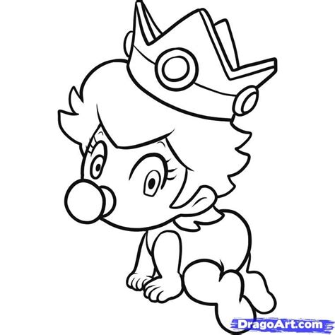 Click the baby princess peach coloring pages to view printable version or color it online (compatible with ipad and android tablets). Rosalina Peach And Daisy Coloring Pages - Coloring Home