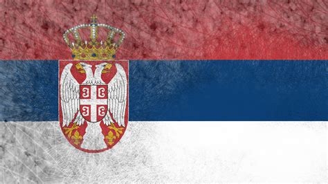 Serbien Flagge 013 - Hintergrundbild
