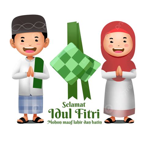 Hình ảnh Ucapan Selamat Idul Fitri 2 Anak Png Idamat Idul Fitri