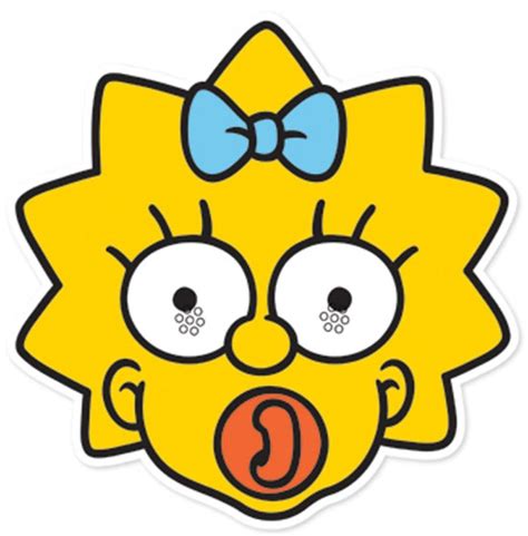 Ik ben getrouwd met luc en ben de mama van julie en jan. Maggie Simpson Party Face Mask (The Simpsons) available now at Starstills.com