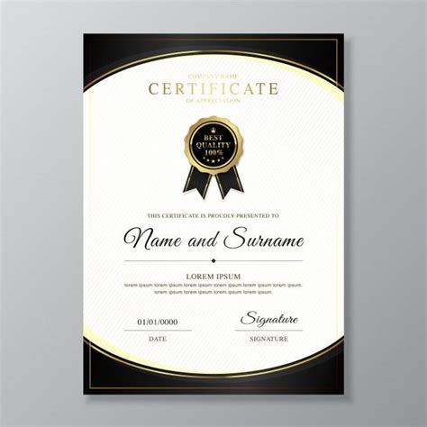 Lujo Y Moderno Certificado Y Diploma De Premium Vector Freepik