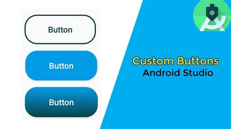 2020 How To Make Custom Buttons In Android Studio Youtube