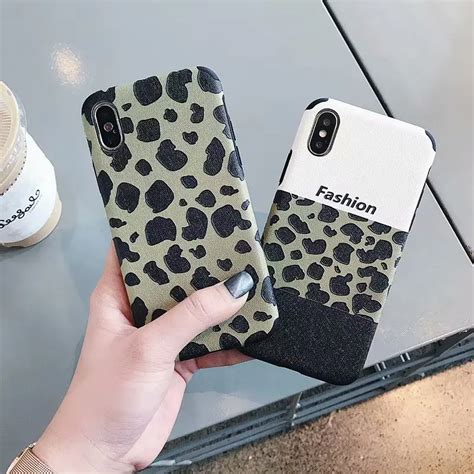 Maosenguoji Silk Pattern Emboss Luxury Leopard Print Mobile Phone Case