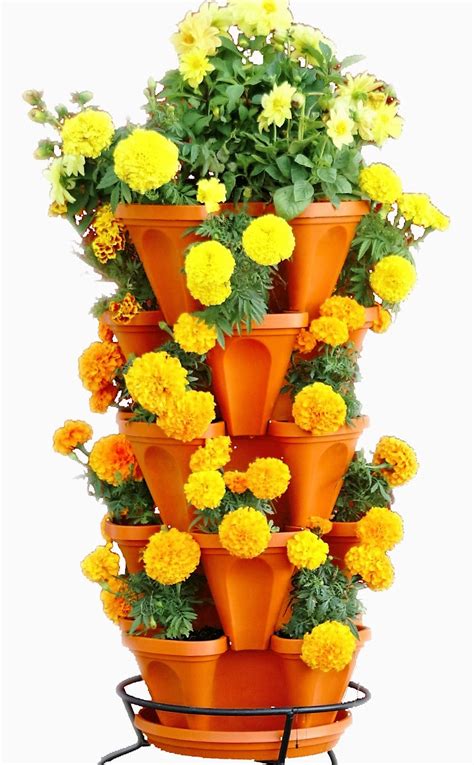 Get the best deals on plastic plant pots. Mr. Stacky 5-Tier Strawberry Planter Pot, 5 Pots | eBay