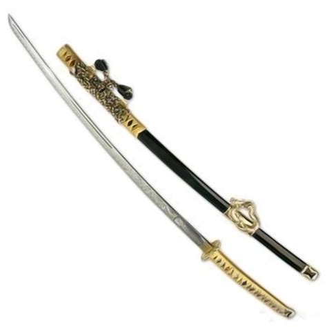 Jeweled Golden Dragon Jintachi Samurai Sword Maeqd