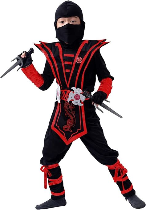 Spooktacular Creations Child Red Ninja Costume For Boys And