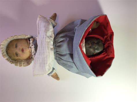 Bruckner Topsy Turvy Mask Faced Fabric Doll 1901 Ebay