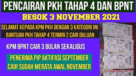 Pencairan Pkh Tahap Dan Bpnt Besok November Cair Bulan Untuk Bpnt