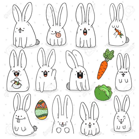 Résultat De Recherche Dimages Pour Doodle Rabbit Easter Drawings