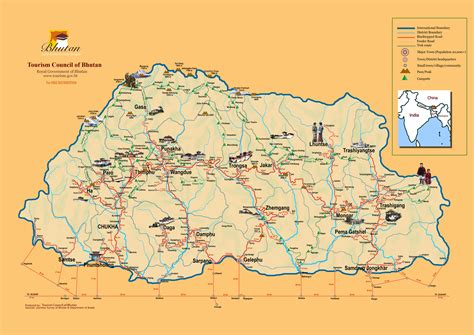 Facts about bhutan, the land of the thunder dragon, bhutan geography, travel bhutan, bhutan official web sites of bhutan, the capital of bhutan, art, culture, history, cities, airlines, embassies. Map of Bhutan, Kingdom of Bhutan Maps - Mapsof.net