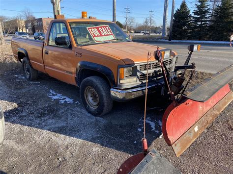 Snow Plow Trucks For Sale 3 Left All Are 97 01 Chevys With Western