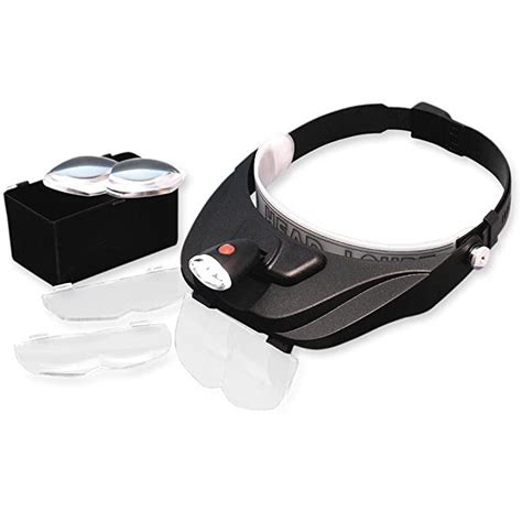 lightcraft deluxe led headband magnifier kit uk diy and tools