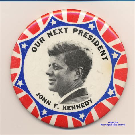 John F Kennedy 1960 Presidential Campaign Buttons Fonts In Use