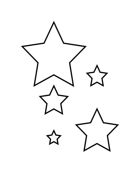 Large Star Template Printable