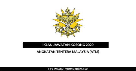 Calon yang berjaya dan terpilih dalam permohonan akan dilantik sebagai pegawai kadet graduan. Jawatan Kosong Terkini Angkatan Tentera Malaysia (ATM ...