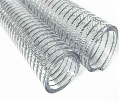 Food Grade Clear Pvc Tubing Stainless Steel Flexible Clear