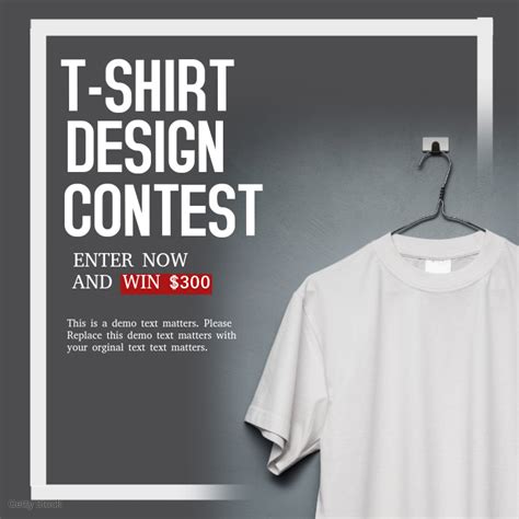 T Shirt Design Contest Template Postermywall