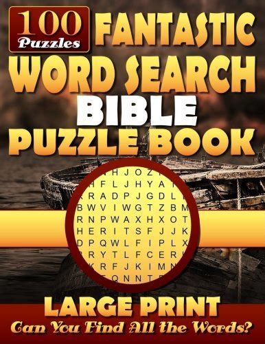 Fantastic Word Search Bible Puzzle Book Large Print Bible Word Search