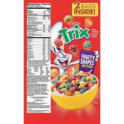 33 Trix Cereal Nutrition Label Labels Database 2020