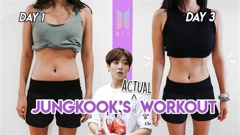 I Tried Bts Jungkook’s Actual Workout And Bts Diet For 3 Days Youtube