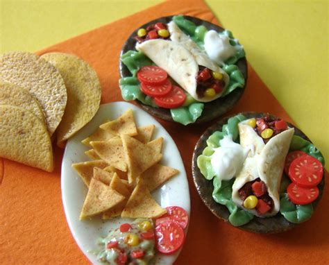 Mexican Food Handmade By Me Out Of Polymer Clay 112 Scale