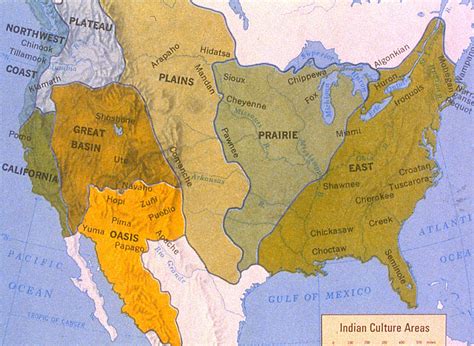 Map Of Native American Tribes Before Colonization