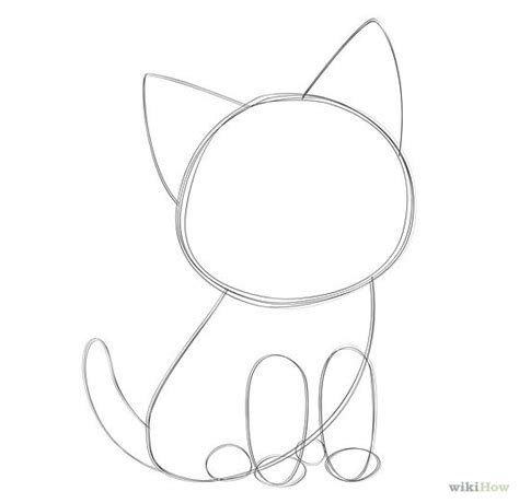 Draw Anime Cat Minimalis