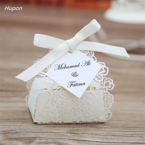 50pcs Elegant Wedding Candy Box Favor Boxes Chocolate Box Wedding Ts