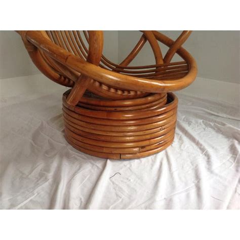 Valentina recliner chair with swivel base by lafer recliner chairs has a wider seat than most of the other lafer recliners and beautiful flared leather arms. Vintage Rattan Bamboo Swivel Rocker Lounge Chair | Chairish
