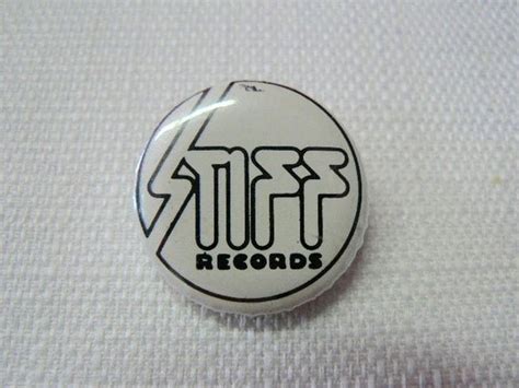 Vintage 80s Stiff Records Logo Pin Button Badge Punk And