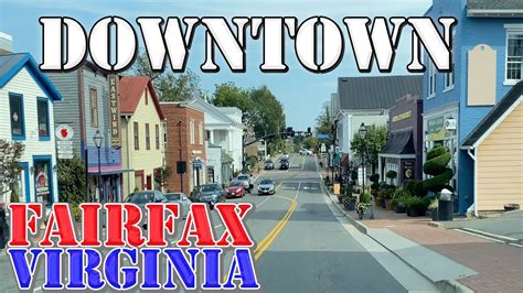 Fairfax Virginia 4k Downtown Drive Youtube