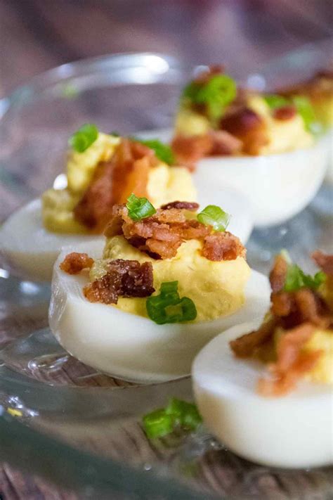Bacon Deviled Eggs With Sweet Pickle Relish Honeybunch Hunts